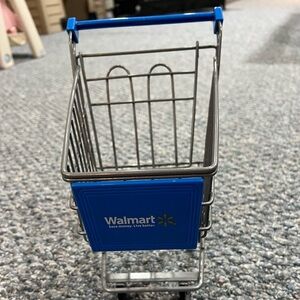 Walmart Replica Toy Shopping Cart 10” X 10” X 7”  Excellent Condition DEAL!